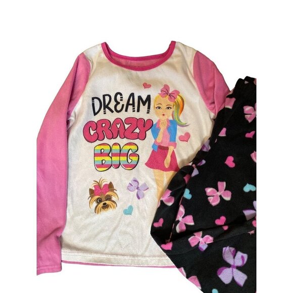 Jojo Siwa fleece‎ PJ set Girls size 8 - Picture 2 of 6